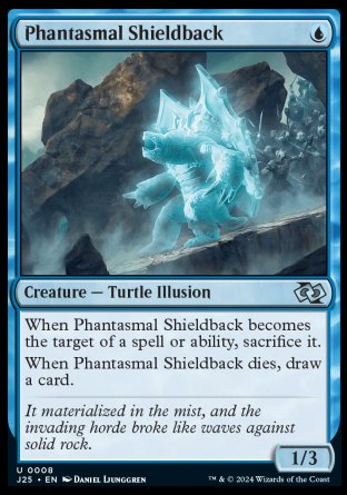 (008) Magic The Gathering Foundations Jumpstart Single: Phantasmal Shieldback Uncommon