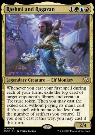 (008) Magic The Gathering Commander: March of the Machine Single: Rashmi and Ragavan Mythic