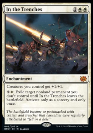 (008) Magic The Gathering The Brothers' War Single: In the Trenches Holo Mythic