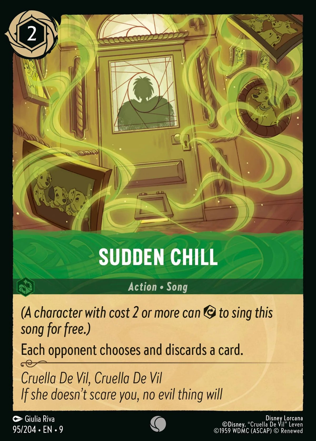 (095/204) Lorcana Fabled Single: Sudden Chill Holo Common