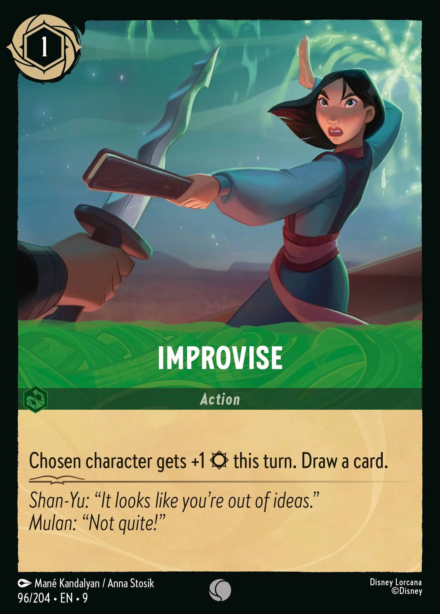 (096/204) Lorcana Fabled Single: Improvise Common