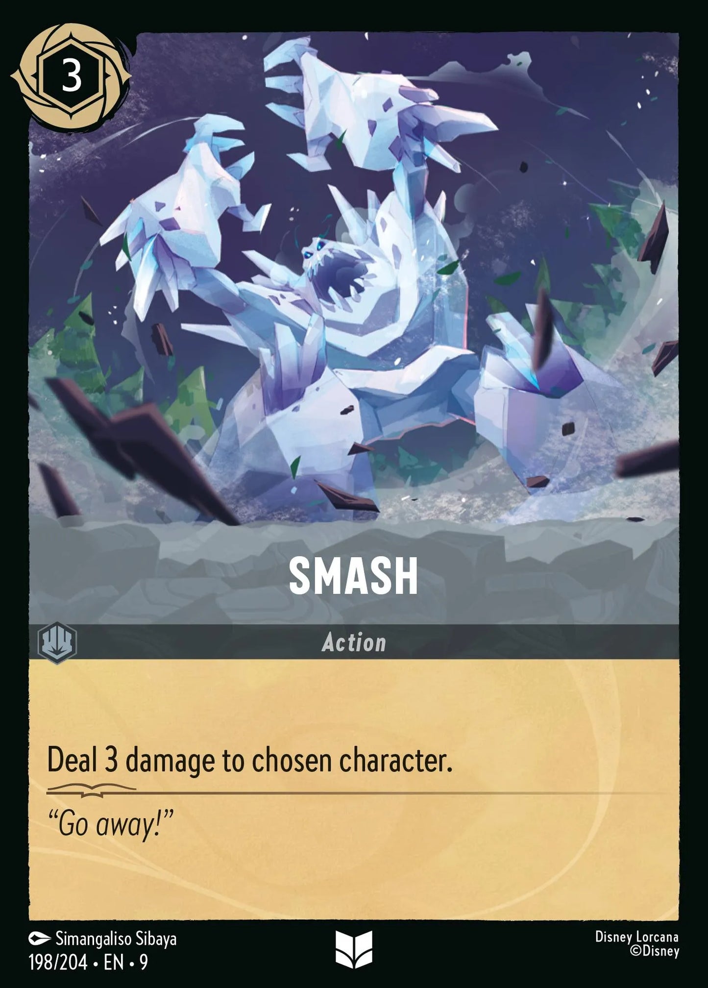 (198/204) Lorcana Fabled Single: Smash Uncommon