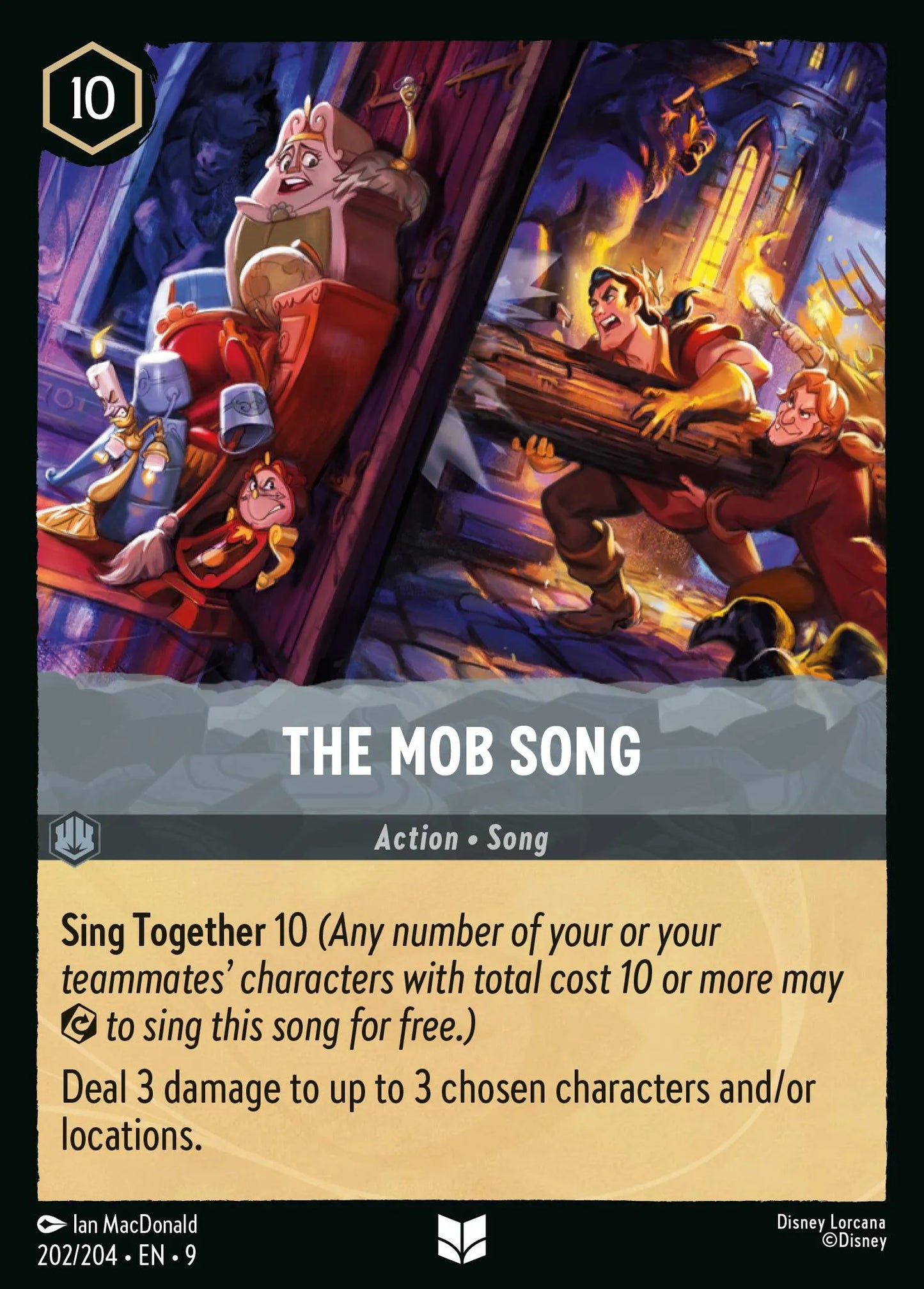 (202/204) Lorcana Fabled Single: The Mob Song Holo Uncommon