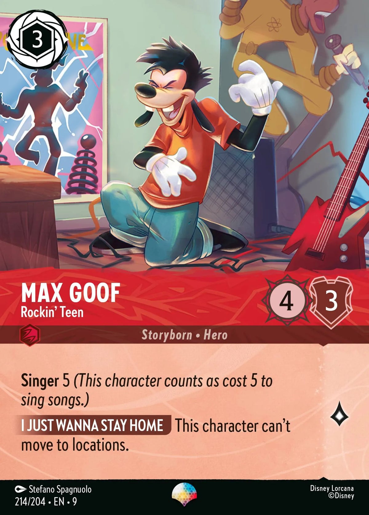 (214/204) Lorcana Fabled Single: Max Goof - Rockin' Teen (V.2) Epic