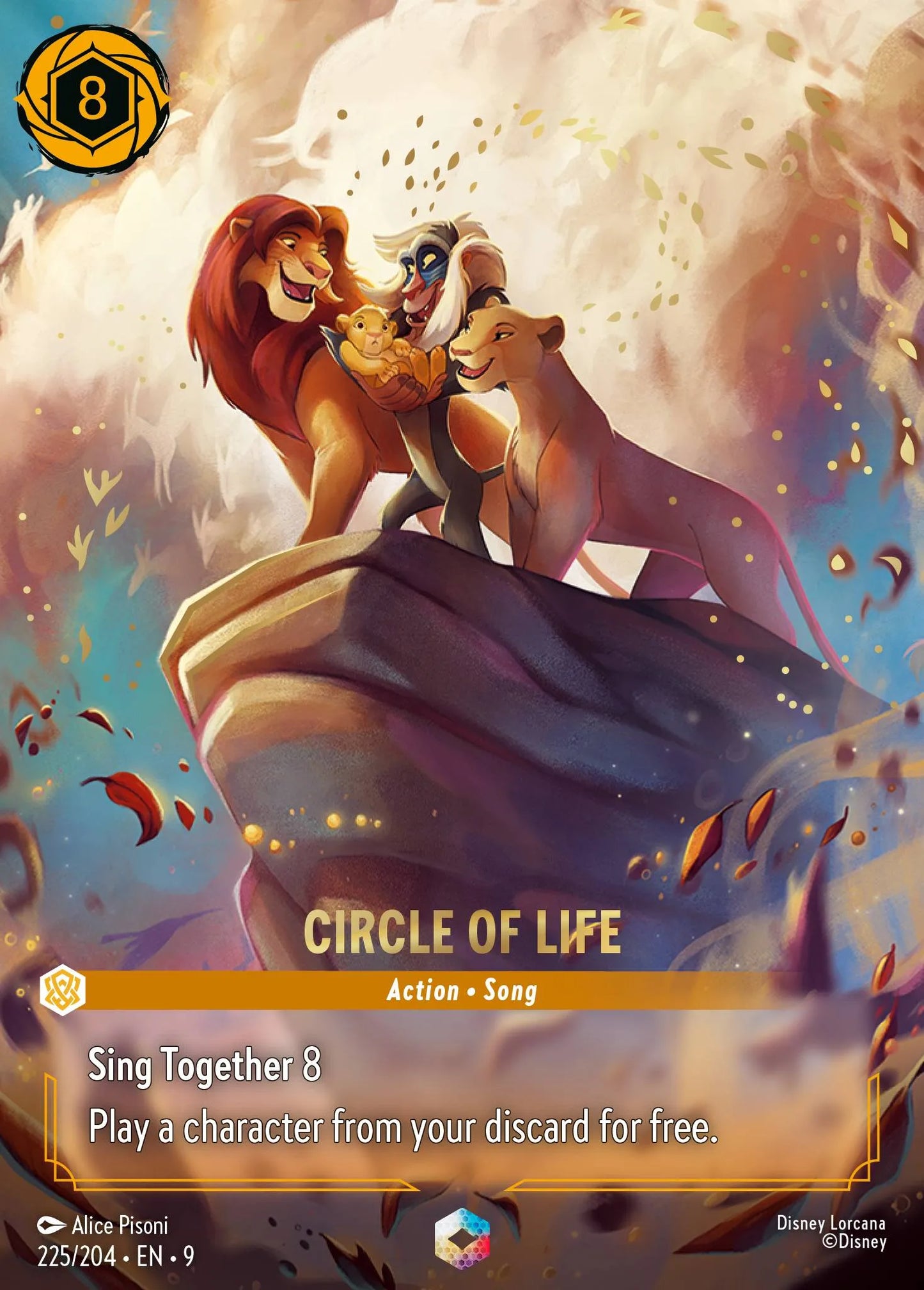 (225/204) Lorcana Fabled Single: Circle of Life (V.2) Enchanted