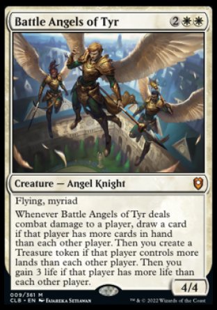 (009) Magic The Gathering Commander Legends: Battle for Baldur's Gate Single: Battle Angels of Tyr Holo Mythic