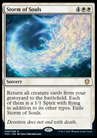 (009) Magic The Gathering Commander: Innistrad: Crimson Vow Single: Storm of Souls (V.1) Rare