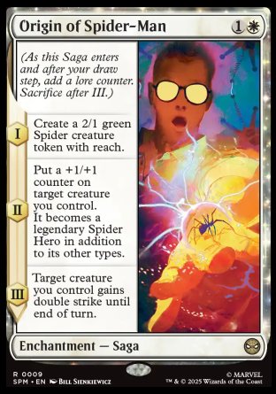 (009) Magic The Gathering Magic: The Gathering | Marvel's Spider-Man Single: Origin of Spider-Man Rare