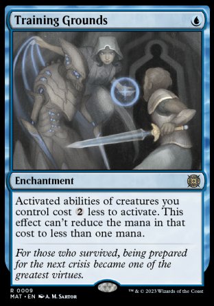 (009) Magic The Gathering March of the Machine: The Aftermath Single: Training Grounds Holo Rare