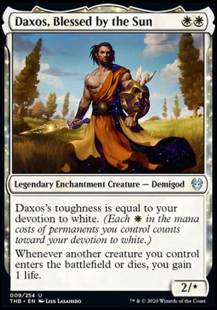 (009/254) Magic The Gathering Theros Beyond Death Single: Daxos, Blessed by the Sun Uncommon