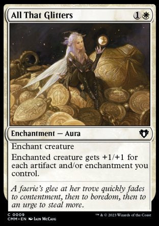 (009) Magic The Gathering Commander Masters Single: All That Glitters Holo Common