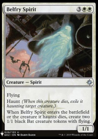 (029) Magic The Gathering The List Single: Belfry Spirit Uncommon