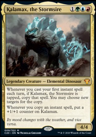 (009/322) Magic The Gathering Commander: Ikoria Single: Kalamax, the Stormsire (V.2) Special