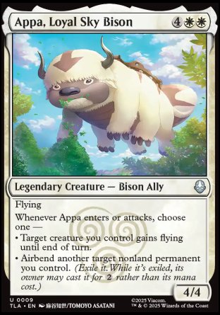 (009) Magic The Gathering Magic: The Gathering | Avatar: The Last Airbender Single: Appa, Loyal Sky Bison Holo Uncommon