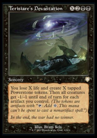 (009) Magic The Gathering Commander: The Brothers' War Single: Terisiare's Devastation Rare