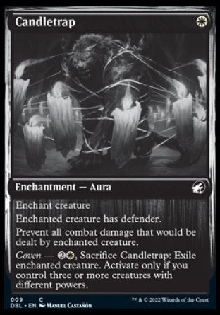 (009) Magic The Gathering Innistrad: Double Feature Single: Candletrap Holo Common