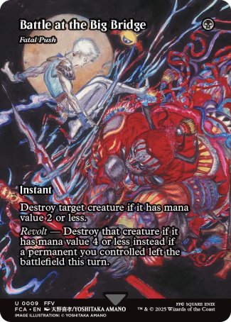 (009) Magic The Gathering Magic: The Gathering - FINAL FANTASY Through the Ages Single: Fatal Push Holo Uncommon