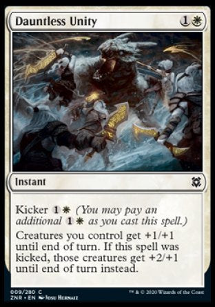 (009/280) Magic The Gathering Zendikar Rising Single: Dauntless Unity Holo Common