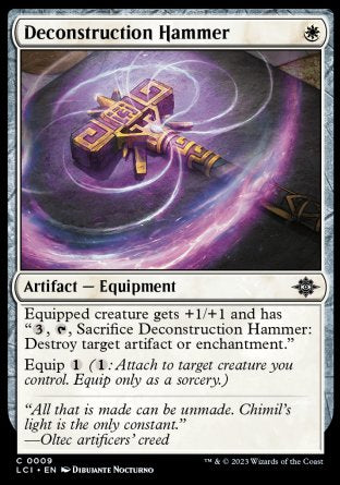 (009) Magic The Gathering The Lost Caverns of Ixalan Single: Deconstruction Hammer Holo Common
