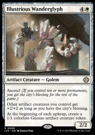 (009) Magic The Gathering Commander: The Lost Caverns of Ixalan Single: Illustrious Wanderglyph Holo Rare