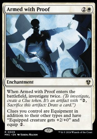 (009) Magic The Gathering Commander: Murders at Karlov Manor Single: Armed with Proof Holo Rare