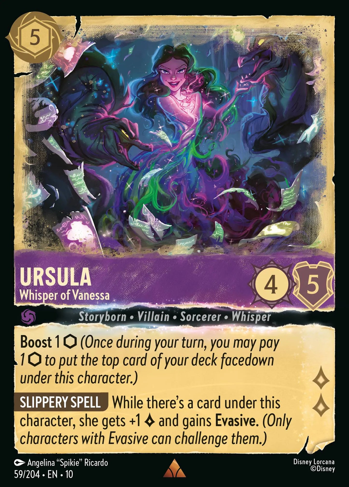 (059/204) Lorcana Whispers in the Well Single: Ursula - Whisper of Vanessa Rare
