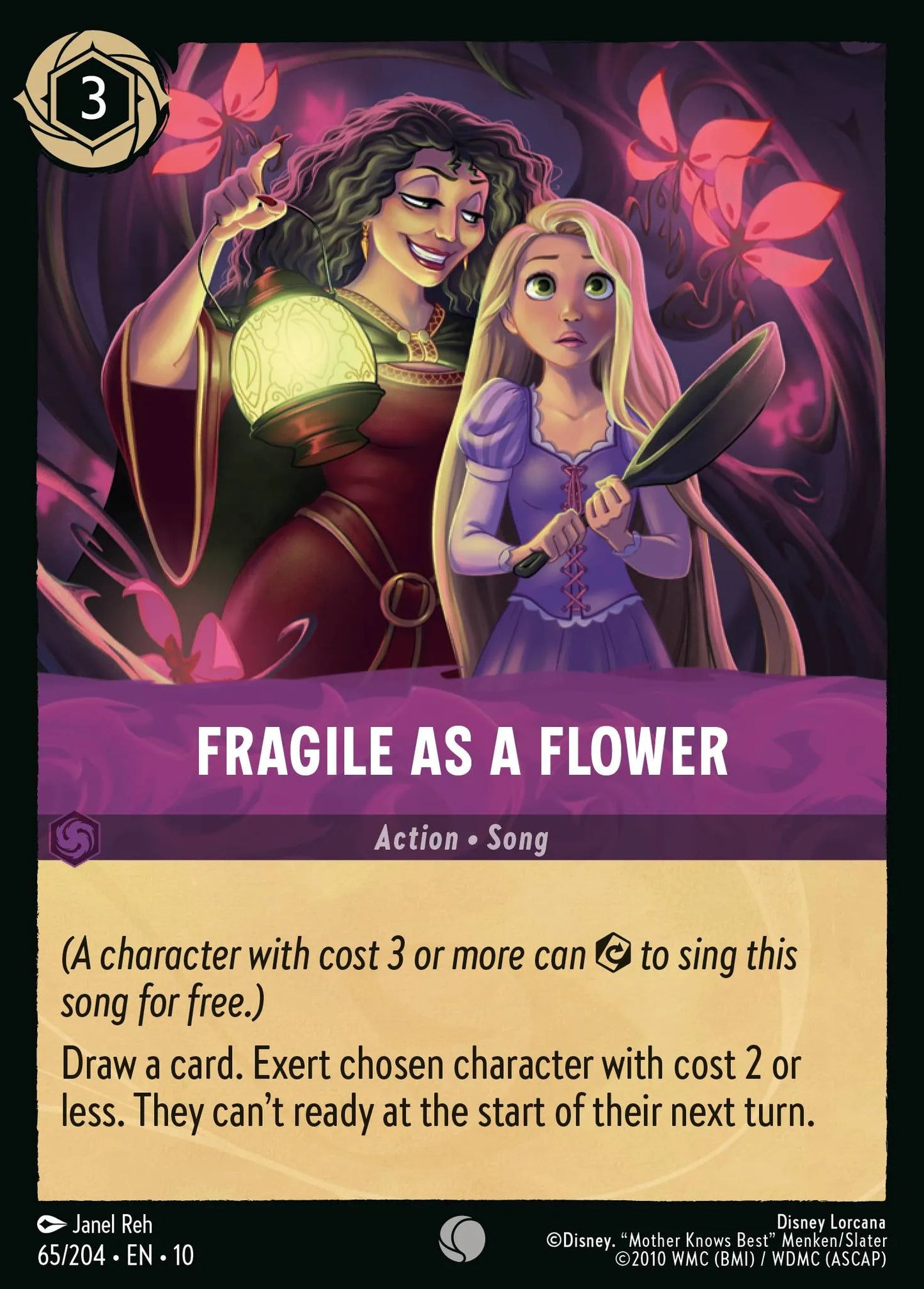 (065/204) Lorcana Whispers in the Well Single: Fragile as a Flower Holo Common