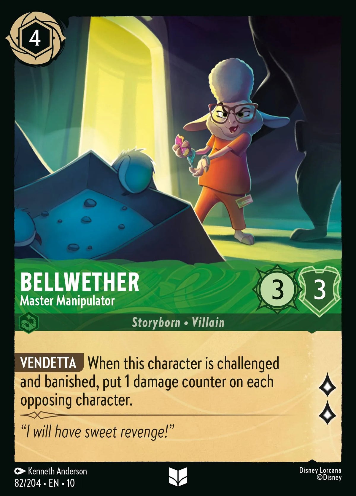 (082/204) Lorcana Whispers in the Well Single: Bellwether - Master Manipulator Uncommon