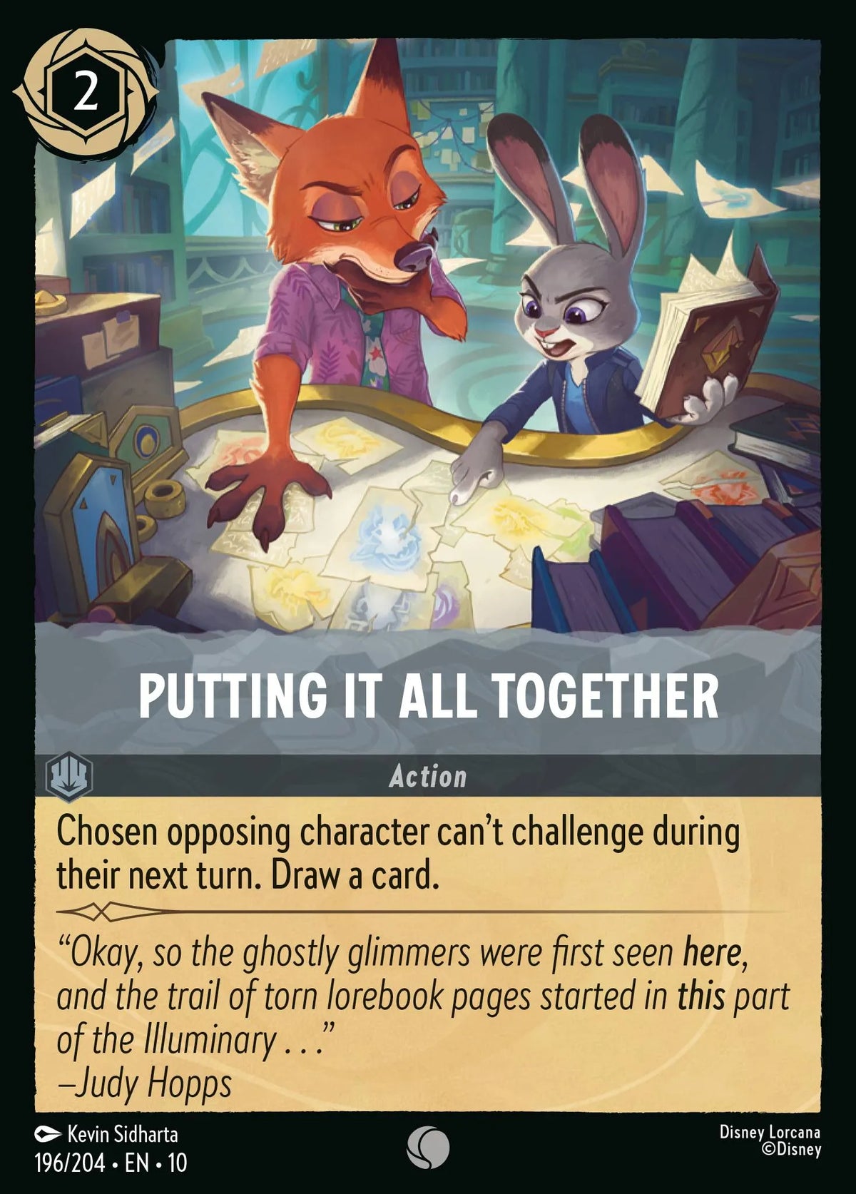 (196/204) Lorcana Whispers in the Well Single: Putting It All Together Common