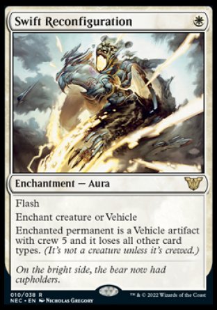 (010) Magic The Gathering Commander: Kamigawa: Neon Dynasty Single: Swift Reconfiguration (V.1) Rare