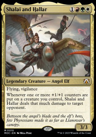 (010) Magic The Gathering Commander: March of the Machine Single: Shalai and Hallar Mythic