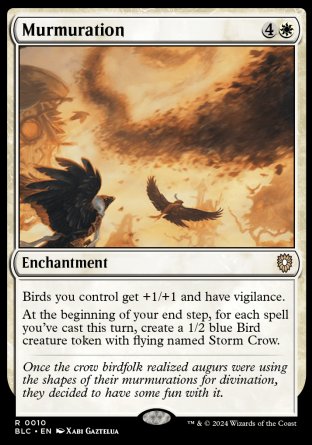 (010) Magic The Gathering Commander: Bloomburrow Single: Murmuration Rare