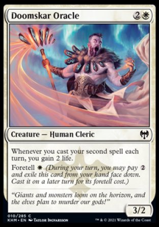 (010/285) Magic The Gathering Kaldheim Single: Doomskar Oracle Holo Common