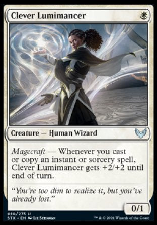 (010) Magic The Gathering Strixhaven: School of Mages Single: Clever Lumimancer Uncommon