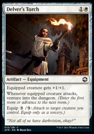 (010) Magic The Gathering Adventures in the Forgotten Realms Single: Delver's Torch Common