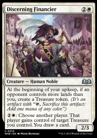(010) Magic The Gathering Wilds of Eldraine Single: Discerning Financier Holo Uncommon