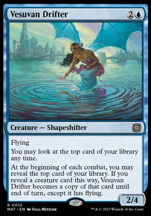 (010) Magic The Gathering March of the Machine: The Aftermath Single: Vesuvan Drifter Holo Rare