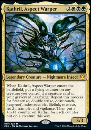 (010/322) Magic The Gathering Commander: Ikoria Single: Kathril, Aspect Warper (V.2) Holo Special