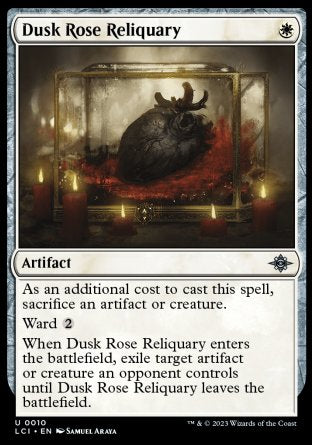 (010) Magic The Gathering The Lost Caverns of Ixalan Single: Dusk Rose Reliquary Holo Uncommon