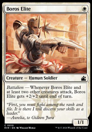 (010) Magic The Gathering Ravnica Remastered Single: Boros Elite Common