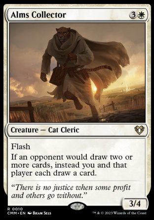 (010) Magic The Gathering Commander Masters Single: Alms Collector Rare