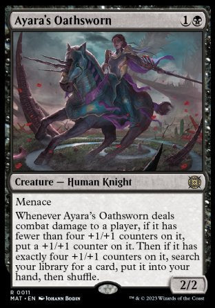(011) Magic The Gathering March of the Machine: The Aftermath Single: Ayara's Oathsworn Holo Rare