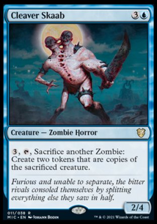 (011) Magic The Gathering Commander: Innistrad: Midnight Hunt Single: Cleaver Skaab (V.1) Rare