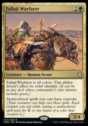 (011) Magic The Gathering Commander: Dominaria United Single: Fallaji Wayfarer Rare