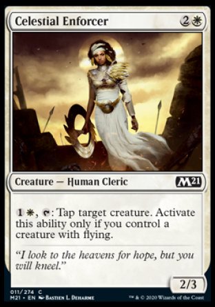 (011) Magic The Gathering Core 2021 Single: Celestial Enforcer Holo Common