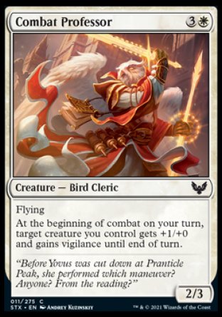 (011) Magic The Gathering Strixhaven: School of Mages Single: Combat Professor Holo Common