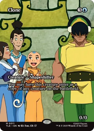 (011) Magic The Gathering Magic: The Gathering | Avatar: The Last Airbender: Eternal Single: Clone Holo Mythic
