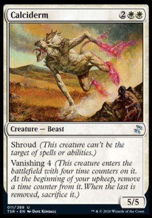 (011/289) Magic The Gathering Time Spiral Remastered Single: Calciderm Holo Uncommon