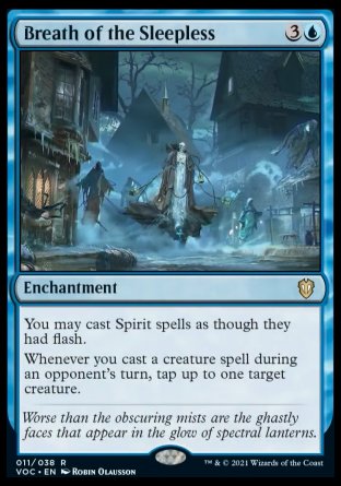 (011) Magic The Gathering Commander: Innistrad: Crimson Vow Single: Breath of the Sleepless (V.1) Rare