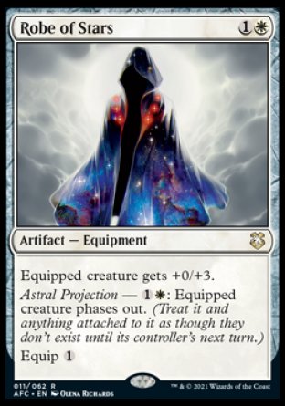 (011) Magic The Gathering Commander: Adventures in the Forgotten Realms Single: Robe of Stars Rare